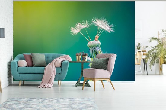 Papier peint photo peint photo vinyle - Pissenlit avec quelques graines largeur 525 cm x hauteur 350 cm - Tirage photo sur papier peint (disponible en 7 tailles)