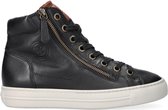 Paul Green 4024 Hoge sneakers - Leren Sneaker - Dames - Zwart - Maat 37,5