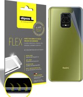 dipos I 3x Beschermfolie 100% compatibel met Xiaomi Redmi Note 9 Pro Rückseite Folie I 3D Full Cover screen-protector