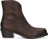 Shabbies 182020342 Enkellaarsjes - Enkelboots met rits - Dames - Bruin - Maat 39