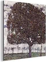 Wanddecoratie Metaal - Aluminium Schilderij Industrieel - Apple Tree II - Gustav Klimt - 50x50 cm - Dibond - Foto op aluminium - Industriële muurdecoratie - Voor de woonkamer/slaapkamer