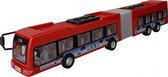 stadsbus Power Team 45 x 6 cm rood/grijs/zwart