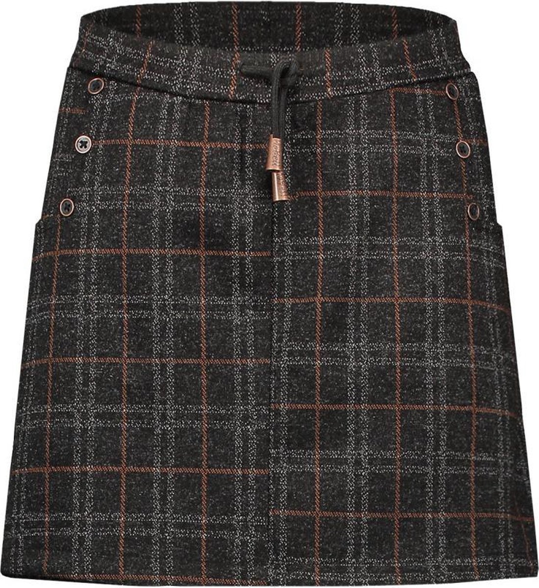 NoBell meiden geruiten rok Nima Jet Black