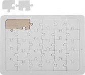 maak je eigen puzzel 15x21 cm wit