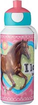 pop-updrinkfles My Horse meisjes 400ml roze/wit