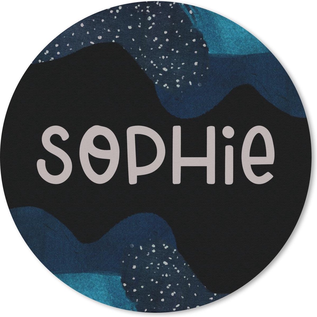 Muismat rond 20x20 cm - Mousepad Sophie - Pastel - Meisje - Ronde muismatten