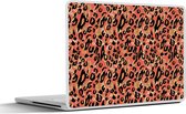 Laptop sticker - 12.3 inch - Dierenprint - Panter - Roze - 30x22cm - Laptopstickers - Laptop skin - Cover