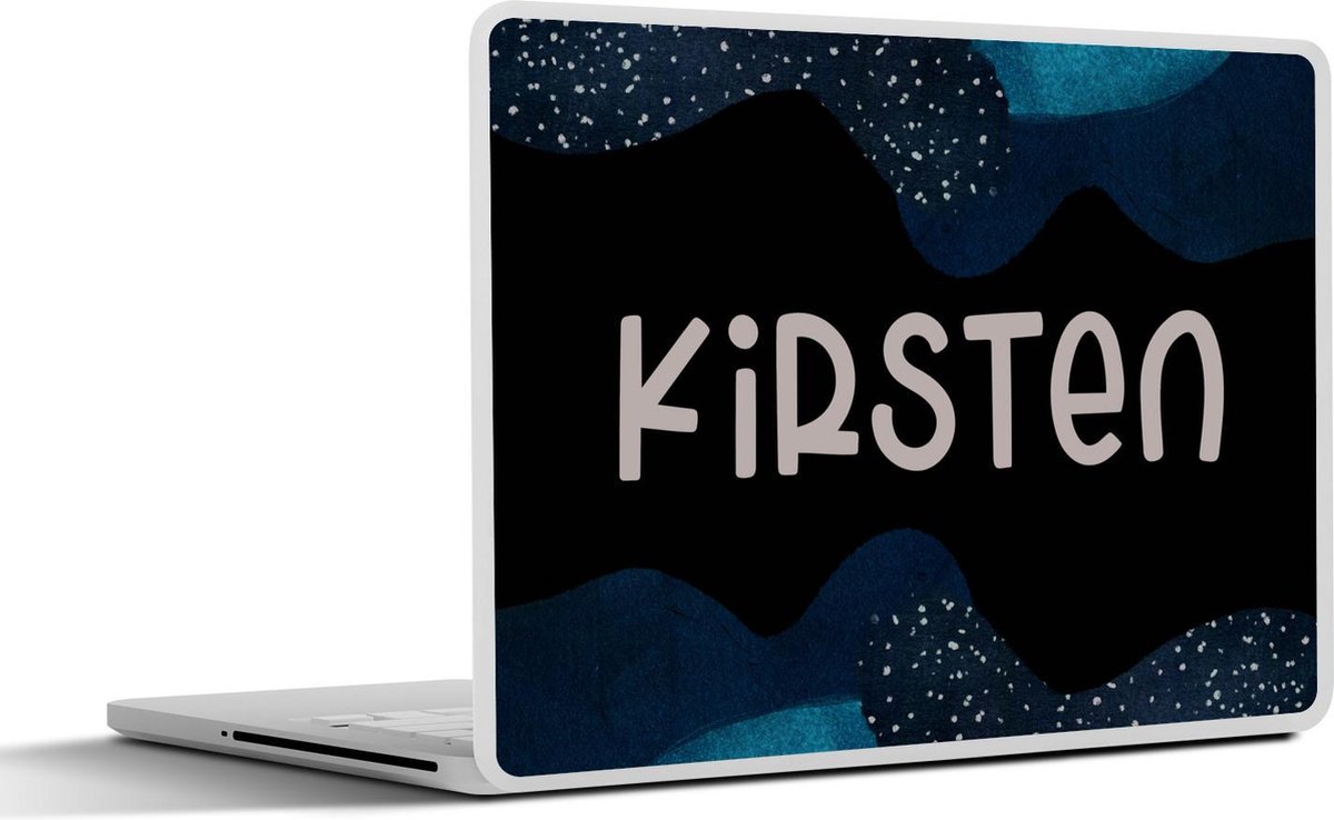 Laptop sticker - 17.3 inch - Kirsten - Pastel - Meisje - 40x30cm - Laptopstickers - Laptop skin - Cover