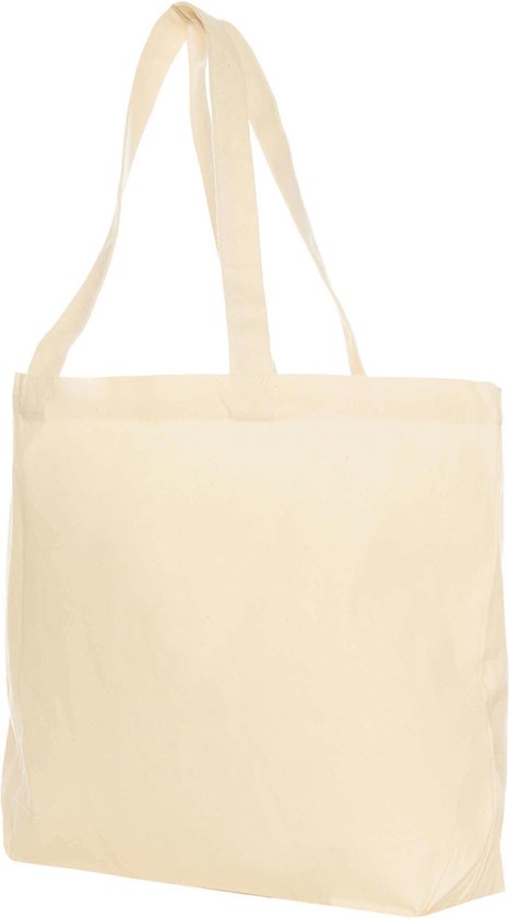 Canvas tas - 10 stuks - Outlet - 48 x 36 x cm - Canvas shopper - Canvas schoudertas