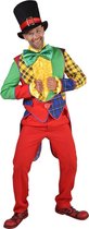 Magic By Freddy's - Clown & Nar Kostuum - Slipjas Pias Circusvoorstelling Man - multicolor - XXL - Carnavalskleding - Verkleedkleding