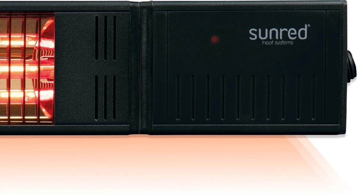 Sunred Fortuna Ultra 1500 W - Wall-mounted patio heater - Black