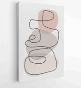 Canvas schilderij - Abstract wall art vector collection. Abstract organic shape Art design for poster, print, cover, wallpaper, Minimal and natural wall art. 3 -    – 1820781860 - 40-30 Vertical