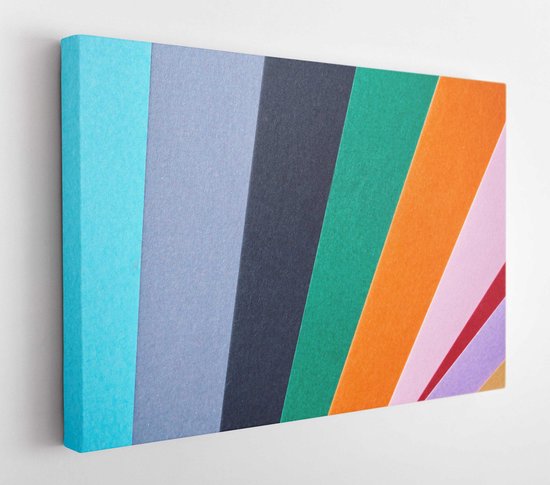 Canvas schilderij - Abstract background of colored papers, colorful lines  -     1569855349 - 40*30 Horizontal