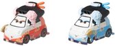 auto's Cars 3 Okuni & Shigeko 5 cm die-cast rood/blauw