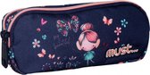 etui My Beautiful meisjes 21 x 9 cm polyester blauw/roze