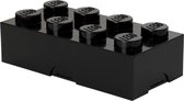 broodtrommel Brick 8 junior 20 x 10 x 7,5 cm PP zwart
