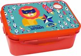 broodtrommel Fisher Price superheld tijger rood/lichtblauw