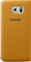 Samsung Galaxy S6 Flip Wallet Canvas - Geel