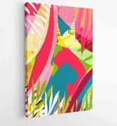 Canvas schilderij - Hand painted illustrations wall arts vector. Surface pattern design. 4 -    – 1843038787 - 50*40 Vertical