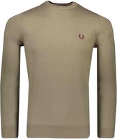 Fred Perry Trui Groen Aansluitend - Maat XL - Heren - Herfst/Winter Collectie - Wol;Katoen