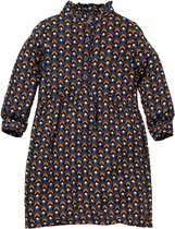 Levv meisjes jurk Sacha aop Blue Denim Retro
