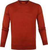 Suitable Pullover Merino O-neck Cognac - maat M