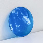 5 STKS Doorschijnend Blauw Rond Blad Studio Achtergrond Ornament Foto Props