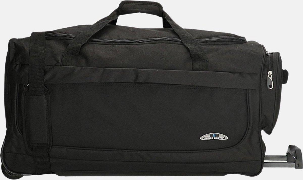 Enrico Benetti Orlando 35303 M Reistas / sporttas met wielen / wieltas 68 liter - Zwart