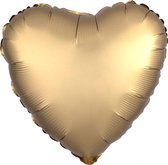 Amscan - Folieballon Satin Luxe Gold Sateen hart