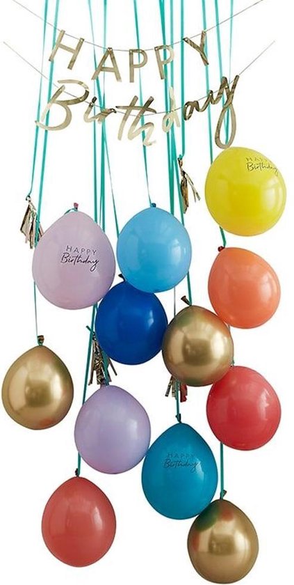 Oorbel regenboog goud - VLOT Sieraden