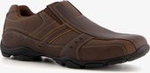 Skechers Marter Kool Digz leren heren instappers - Bruin - Maat 48.5 - Extra comfort - Memory Foam