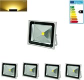 4 x LED schijnwerper 50W warm wit