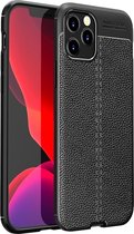 Mobiq Leather Look TPU Hoesje iPhone 12 Pro Max | Backcover | Leder look TPU | Schokbestendige hoes voor Apple iPhone 12 Pro Max 6.7 inch
