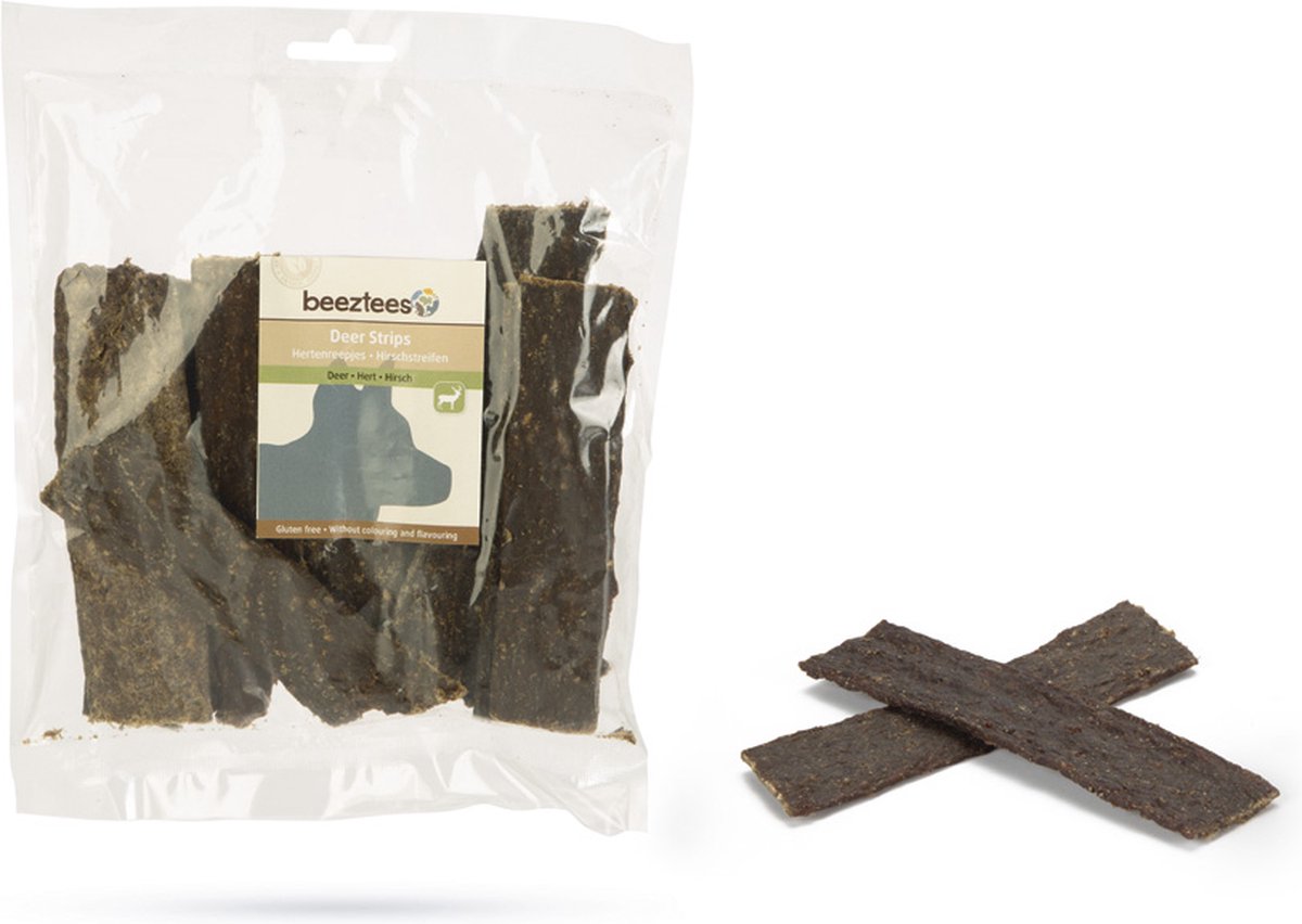 Beeztees Herten Reepjes - hondensnack - 200 gram
