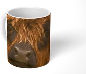Mok - Schotse Hooglander - Bruin - Zwart - 350 ML - Beker