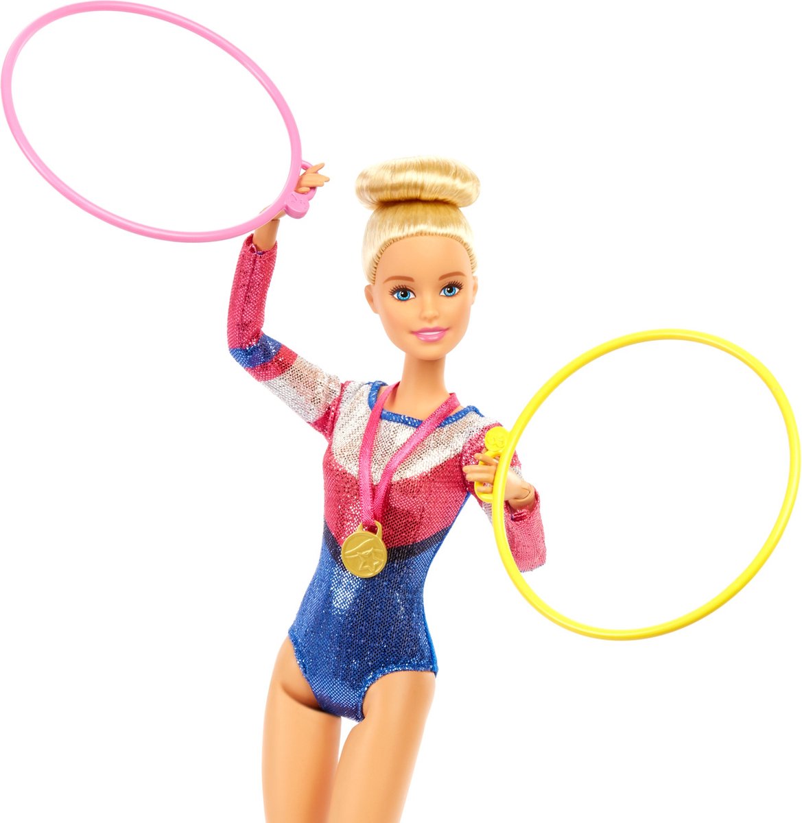 Raar Afleiding wijsvinger Barbie Sport Gymnastiek Speelset - Barbie Pop met Sportkleding,  Evenwichtsbalk en Prijzen | bol.com