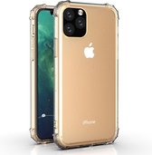 Mobiq Clear Rugged Case iPhone 11 Pro TPU hoesje met stoot bumpers voor hoeken - Flexibel TPU beschermhoesje - Transparant en schokbestendig Apple iPhone 11 Pro 5.8 inch hoes