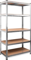 Deubois Metalen Opbergrek/Stellingkast met 5 legborden - 875kg draagkracht - (HxBxD) 180x90x40 cm - 175kg per plank