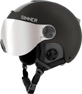 SINNER Bullit Visor Skihelm - Zwart - Unisex - Maat 57 (M)