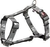 Trixie harnais pour chien h-harness silver reflect noir / gris argent