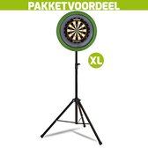 Mobiele Dartbaan VoordeelPakket + Winmau Blade 6 Triple Core + Dartbordverlichting Basic XL (Lime)