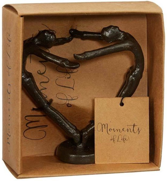Decopatent® Beeld Sculptuur Liefde - Love - Sculptuur van Metaal - Design Sculpturen - Moments of Life - In Giftbox - Merkloos