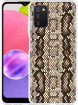 Hoesje Geschikt voor Samsung Galaxy A03s Snakeskin Pattern