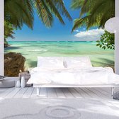 Zelfklevend fotobehang - Ontspannen op het strand , Tropisch , Premium Print