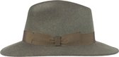 Hatland - Wollen hoed voor dames - Ylse - Groen - maat XL (61CM)