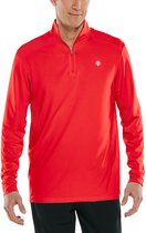 Coolibar - UV Sporttrui voor heren - Agility Performance - Rood - maat L