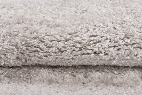 TAPISO Versay Fringes Tapis de Passage Descente de lit Gris Foncé