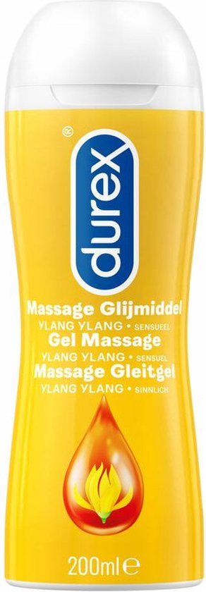 Durex Massage Olie en Glijmiddel - Sensual - Waterbasis - 200 ml - Durex