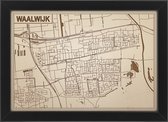 Decoratief Beeld - Houten Van Waalwijk - Hout - Bekroned - Bruin - 21 X 30 Cm