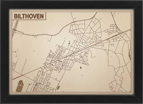 Decoratief Beeld - Houten Van Bilthoven - Hout - Bekroned - Bruin - 21 X 30 Cm